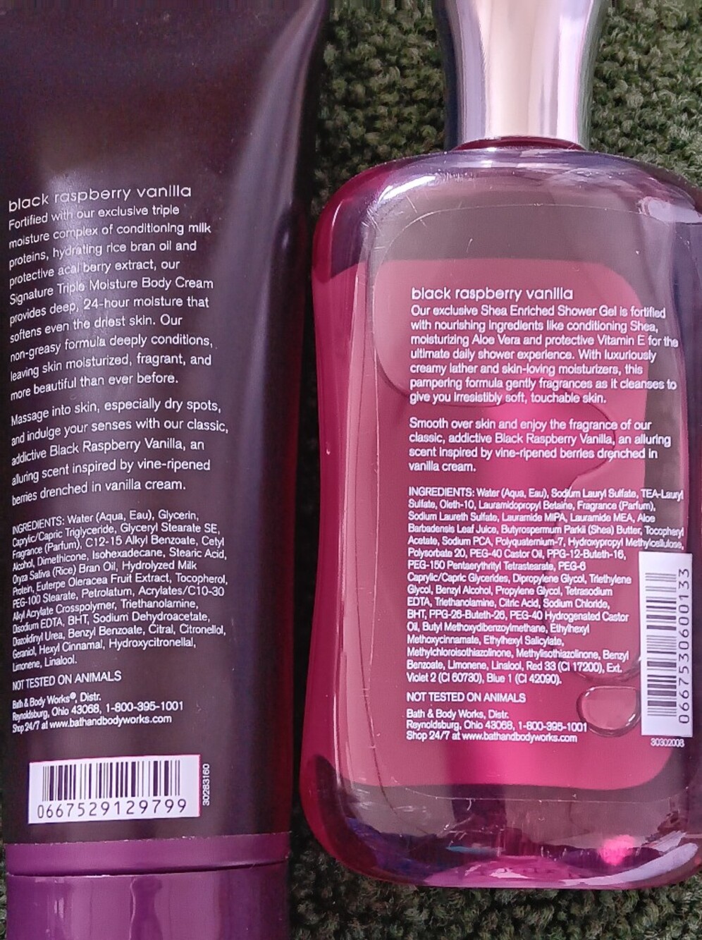 Bath & Body Works Black Raspberry Vanilla Set - Purple Bundle Pkg . - Picture 2 of 4
